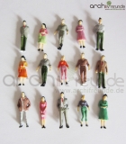 25 x Stehende Figuren fr Modellbau 1:50, Modelleisenbahn Spur 0