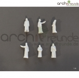 12 x Modell Figuren Arabische Mensch wei Modellbau 1:50 Spur 0