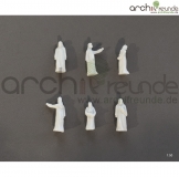 12 x Modell Figuren Arabische Mensch wei Modellbau 1:50 Spur 0