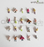 100 x Modell Figuren-Menschen Handbemalt 1:200 Spur Z