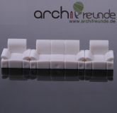 3er Set Modell Sofa Set mit Tisch 1:50