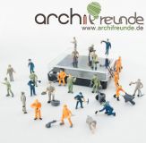 25 x Modelleisenbahn Bauarbeiter Arbeiter Figuren 1:87 Spur H0