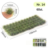 60 x selbstklebende Static Grass Grasb�schel Gr�n (Nr.14)