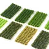 60 x selbstklebende Static Grass Grasb�schel Gr�n (Nr.10)